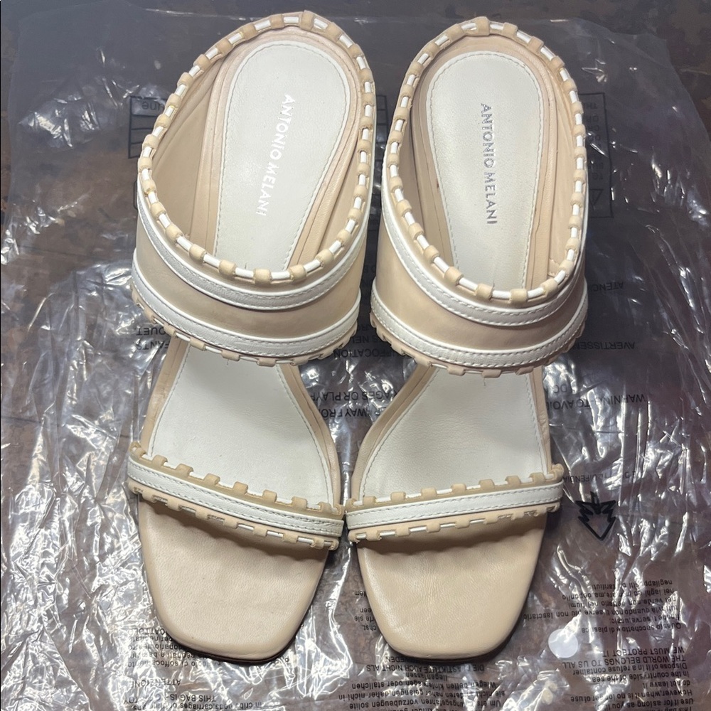 ANTONIO MELANI Cream Heels